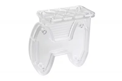 Опора для крепления выдвижных элементов к полкам, отделка транспарент