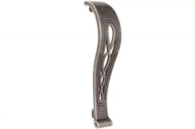 Ручка-скоба 96мм, отделка серебро античное: 9.1341.0096.17
