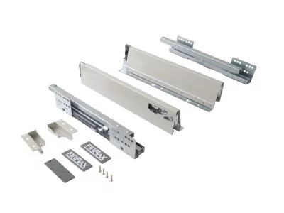 Комплект ящика Firmax Newline длина 500 мм, высота 84мм с доводчиком, серый