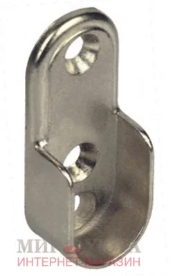 Штангодержатель для овальной штанги, никель: HA02 NI