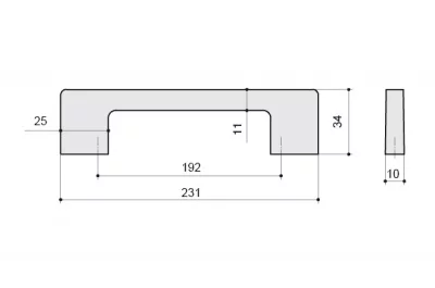 Ручка-скоба 192мм, отделка хром глянец + горный хрусталь Ручка-скоба 192мм, отделка хром глянец + горный хрусталь
