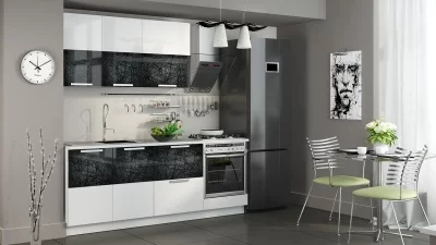 Кухонный гарнитур длиной - 210 см (со шкафом НБ)