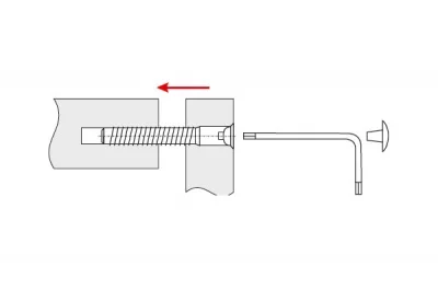 Стяжка конфирмат 5х50, под ключ (за 100 штук)