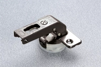 Петля терминальная короткая с доводчиком, отделка титаниум