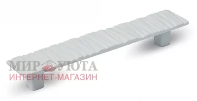 Ручка-скоба 128мм белый матовый: 369C.128.71