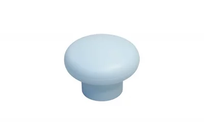 Ручка-кнопка, отделка голубая