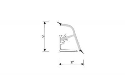 113.Бортик овальный L=3700, ферреро