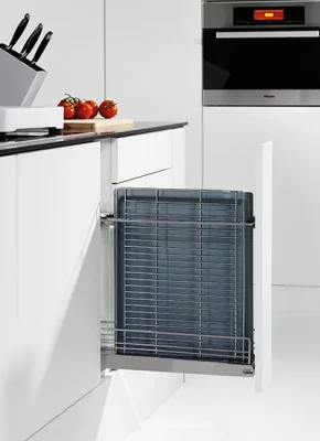 Kessebohmer: Корзина выдвижная для поддонов отделка «ТИТАН» для фасадов шириной 150мм