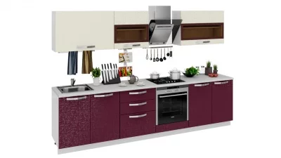 Кухонный гарнитур длиной - 300 см (со шкафом НБ)