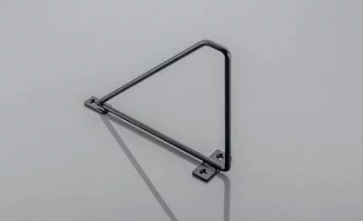 GTV: Полкодержатель BAR, 200x160 мм, черный матовый: PP-BAR-20M