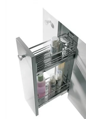 Kessebohmer: Пенал выдвижной отделка «ТИТАН», 2 полки, для фасадов шириной 150 мм