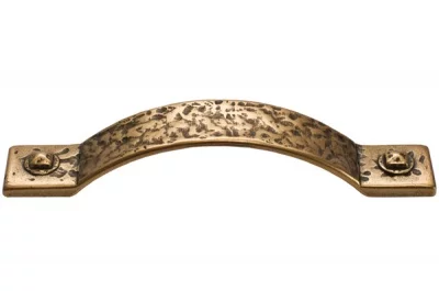 Ручка-скоба 128мм, отделка бронза античная красная