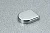Заглушка овальная к петле для стекла, отделка хром глянец