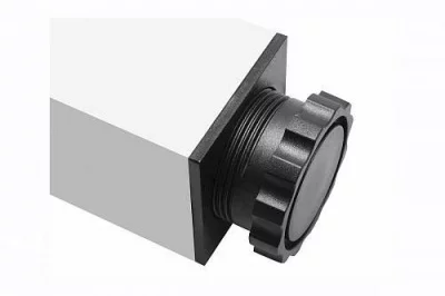 GTV: Опора для стола квадратная 1100х60х60мм регулируемая, черный: NM-60R1100-20