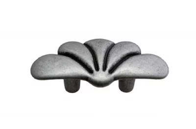 Ручка-скоба 32мм, отделка старое серебро с блеском