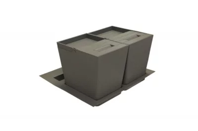 Система хранения в базу 600 (2 ведра), отделка орион серый