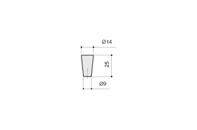 Ручка-кнопка, отделка никель матовый