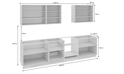 Кухонный гарнитур длиной - 300 см (со шкафом НБ)