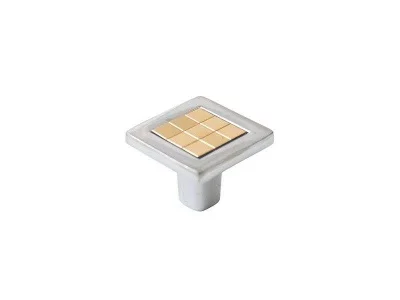 Ручка кнопка со вставкой Mico 6064, 10 золото