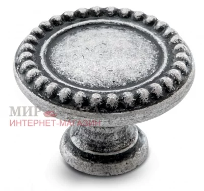 Ручка-кнопка D30мм серебро состаренное: WPO.2030.030.00E8