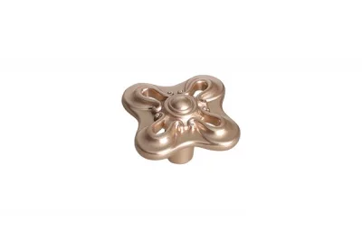 Ручка-кнопка, отделка золото розовое матовое Ручка-кнопка, отделка золото розовое матовое