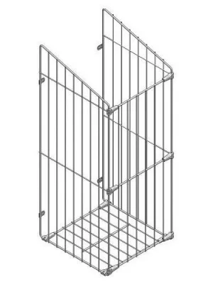 GTV: Корзина для нижнего белья шир. 230мм гл.300мм, белый KO-KBL300G1-10
