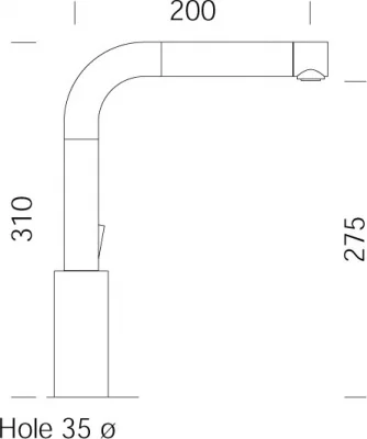 Schock: 710291 Смеситель SC-300-D, Cristadur, выдвижной излив, хром/пуро Schock: 710291 Смеситель SC-300-D, Cristadur, выдвижной излив, хром/пуро
