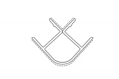 20 Угол 90 двухсторонний Н.100, шимо светлый