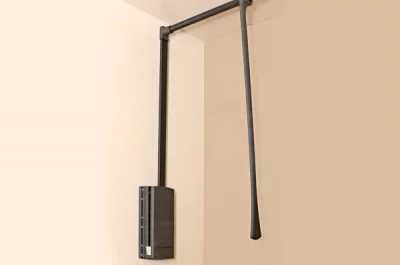 Лифт для одежды, отделка коричневая