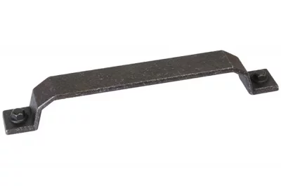 Ручка-скоба 160мм, отделка железо черное винтаж