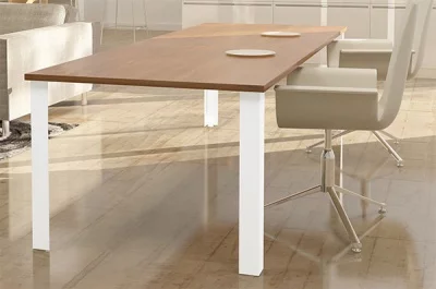 Нога для барной стойки Выборг, h.820, отделка белый бархат (матовый)