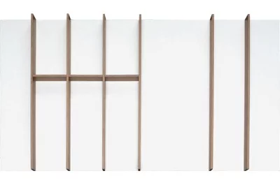 Scandi Ёмкость в базу 900, для столовых приборов, отделка под дуб/белая