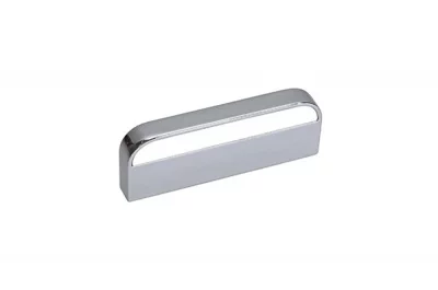 Ручка-скоба 64мм, отделка хром глянец + белый