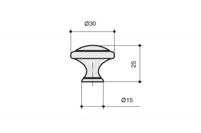 Ручка-кнопка, отделка медь античная кантри Ручка-кнопка, отделка медь античная кантри