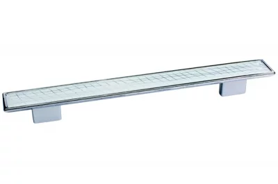 Ручка-скоба 192-160мм, отделка хром глянец + вставка