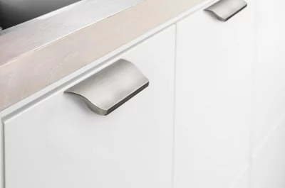 Ручка-скоба 96мм, отделка сталь шлифованная