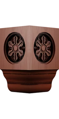 Накладка на ФН фигурный внешний угол 90, коллекция Наяда