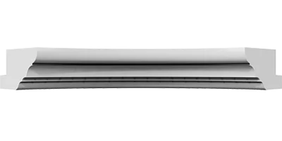 Фриз фигурный верхний вогнутый, коллекция Флора