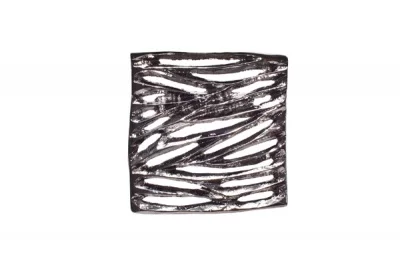 Ручка-кнопка, отделка никель глянец чёрный