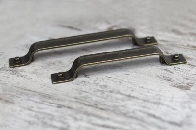 Ручка-скоба 160мм, отделка бронза античная темная