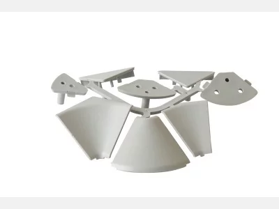 Комплект соединителей пристеночного бортика под вставку FIRMAX,(8частей) пластик, серый