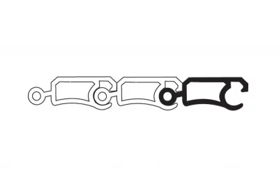 Профиль-шторка, цвет Бук, L=2.50м