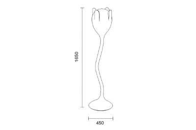 Вешалка напольная TULIPAN, отделка розовая