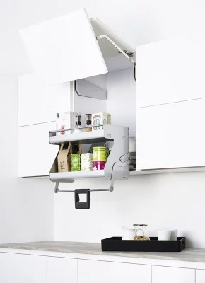 Kessebohmer: Выдвижная двойная полка «Ай мув» для фасада 600 мм