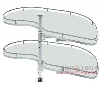 FLY MOON Механизм пов., плоский прут, 2 полки с противоск. покр., с доводчиком, левый: FLYSTM245SXM2ASCPOSC FLY MOON Механизм пов., плоский прут, 2 полки с противоск. покр., с доводчиком, левый: FLYSTM245SXM2ASCPOSC