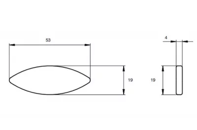 Шкант плоский №10 (за 1000 штук)
