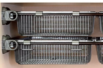 Рамка выдвижная с двумя корзинами, 870-1000мм, отделка коричневая