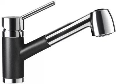 Schock: 710149 Смеситель Pila-D, Cristadur, выдвижной излив, хром/магма Schock: 710149 Смеситель Pila-D, Cristadur, выдвижной излив, хром/магма