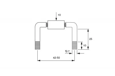 Стяжка универсальная, отделка цинк