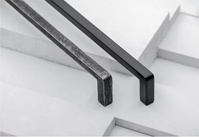 GTV: Ручка BAGIO L-192мм, античное серебро: UZ-BAGIO-192-07